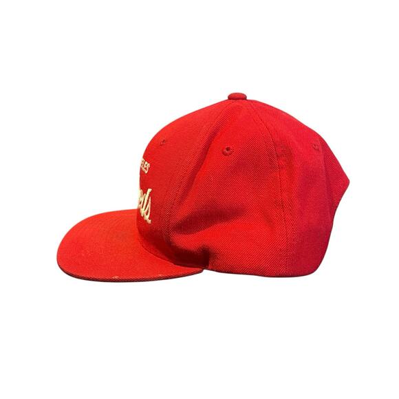 Y2K The Hundreds Los Angeles Script SnapBack Acrylic Wool - Red - Authentic - Picture 2 of 7